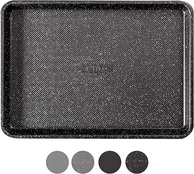 BINO Bakeware Nonstick Cookie Sheet Baking Tray, 13 x 18 Inch - Speckled Black | Premium Quality Textured Baking Sheet with Even-Flow Technology | Dishwasher Safe | Non-Toxic